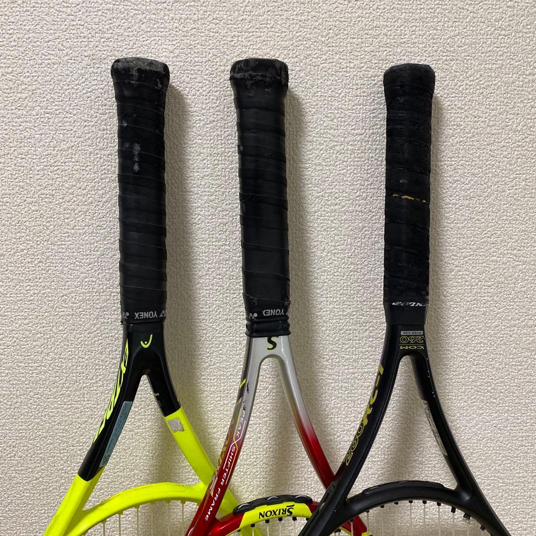 テニスラケット　3本セット　ダンロップなど