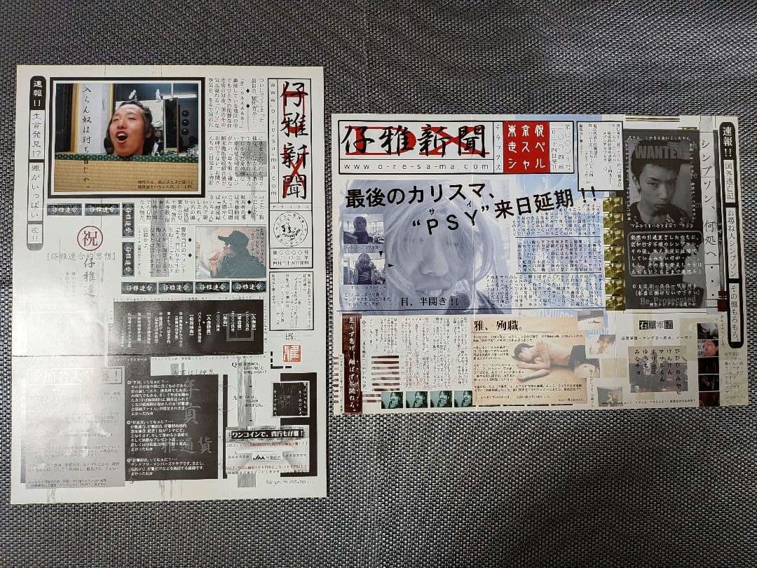 MIYAVIフライヤー10枚+仔雅新聞2枚セット