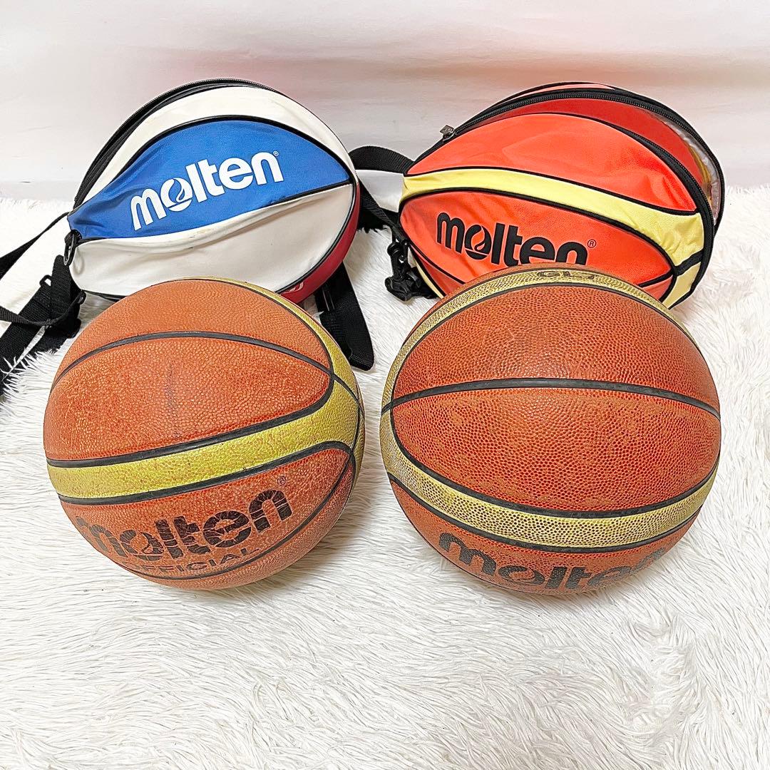 molten GL7 GL6 天然皮革 FIBA公認 JBA検定わ2球 カバー付