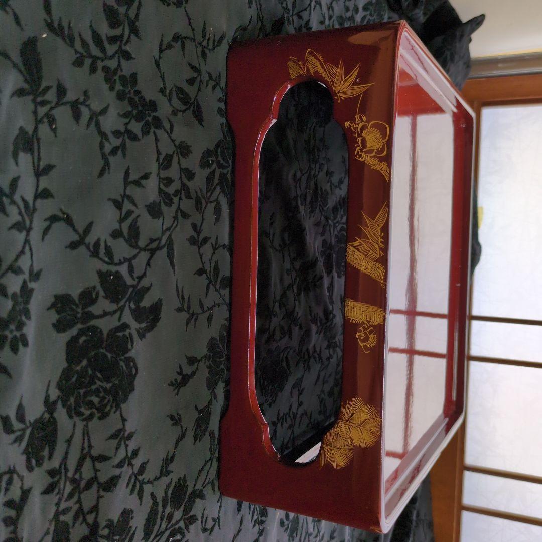 漆器製金色花柄5段重箱