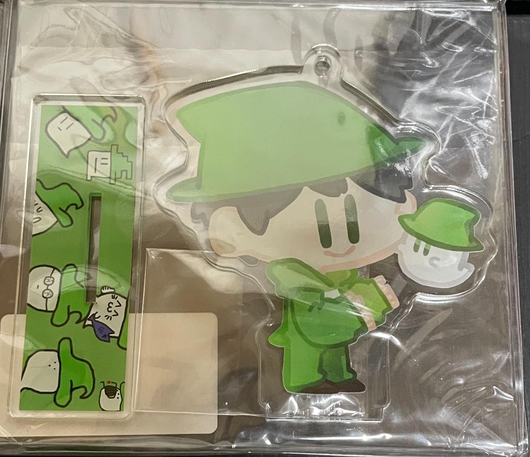 みどりくん 運営 みどりくんのアクスタ全4種、缶バッジセット