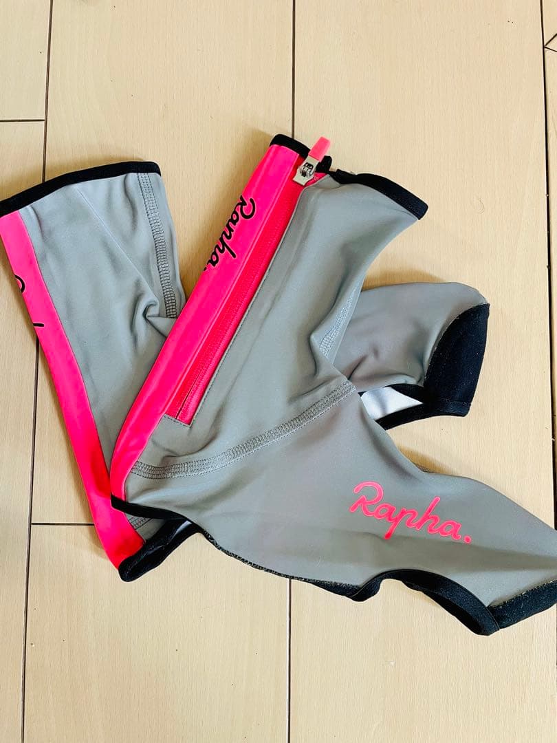 Rapha シューズカバー M グレー/ピンク