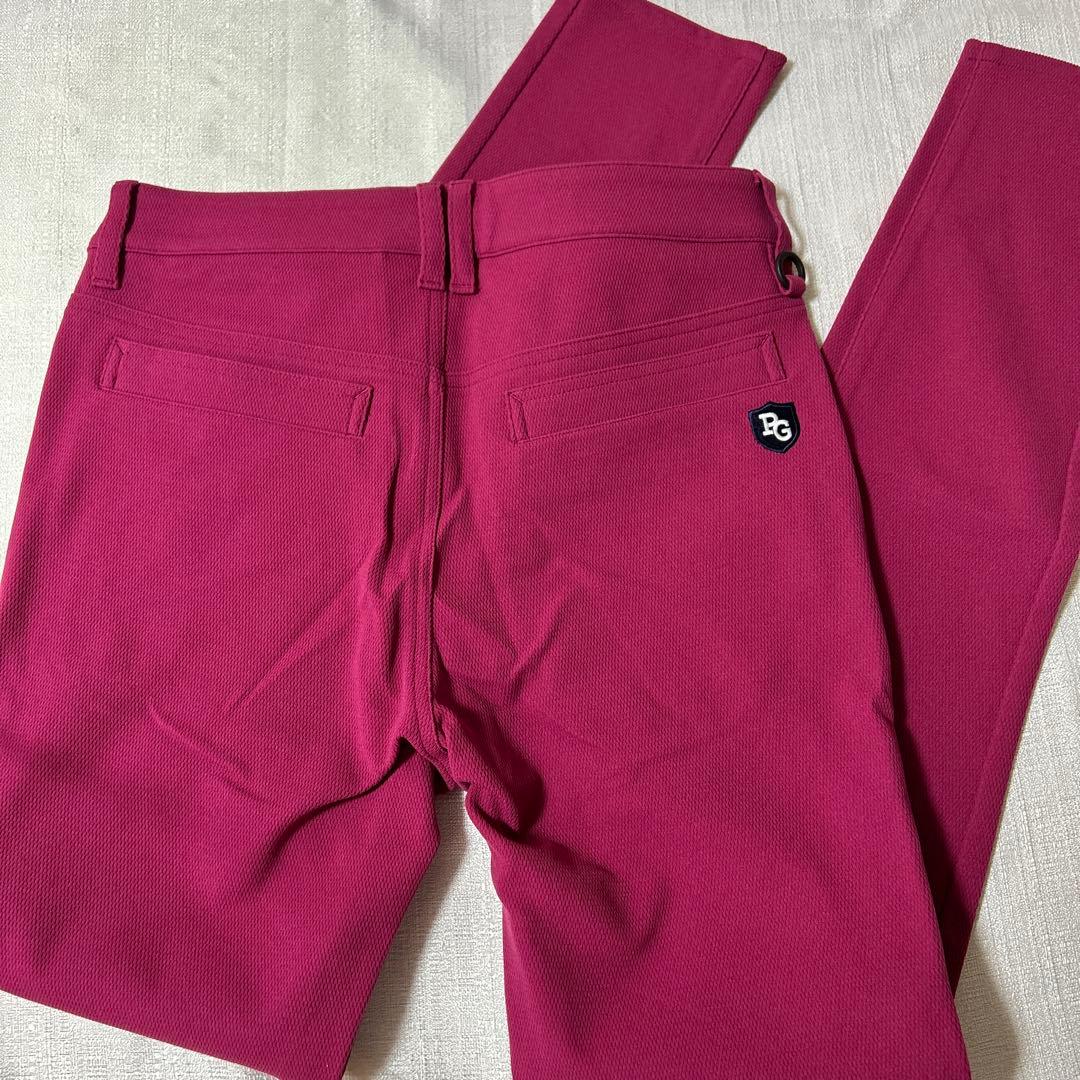 パーリーゲイツ☆新品タグ付☆レディース１　ストレッチパンツ　ピンク