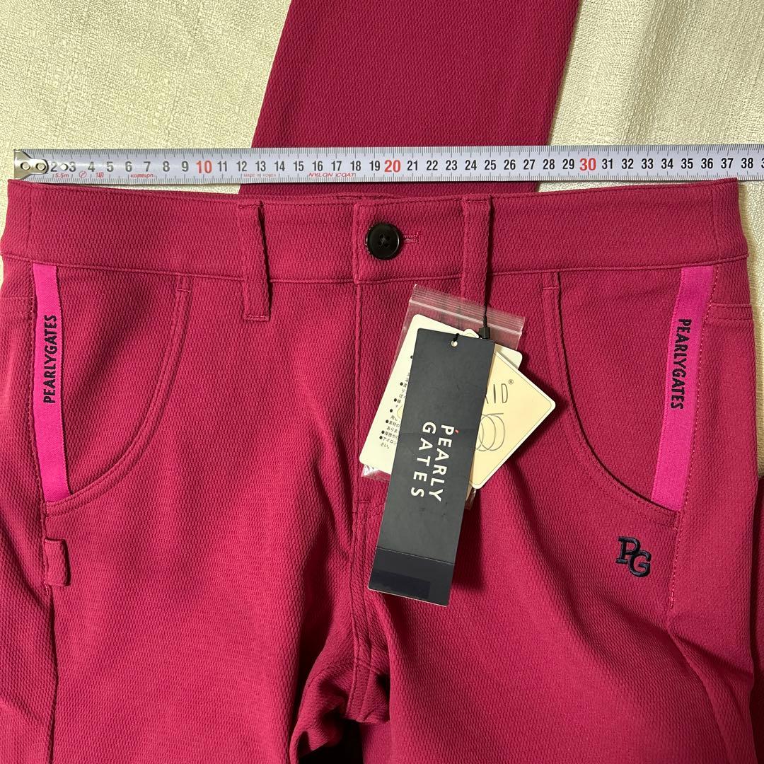 パーリーゲイツ☆新品タグ付☆レディース１　ストレッチパンツ　ピンク