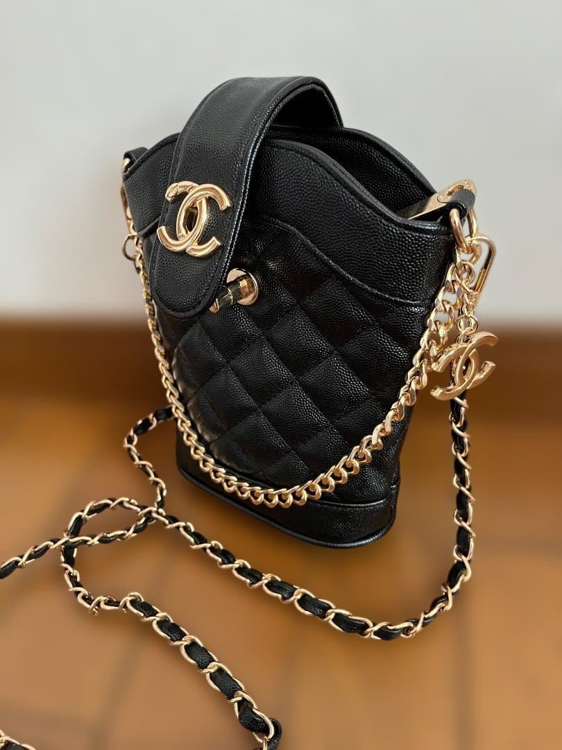 【新品】CHANEL 黒 ノベルティ ショルダーバッグ