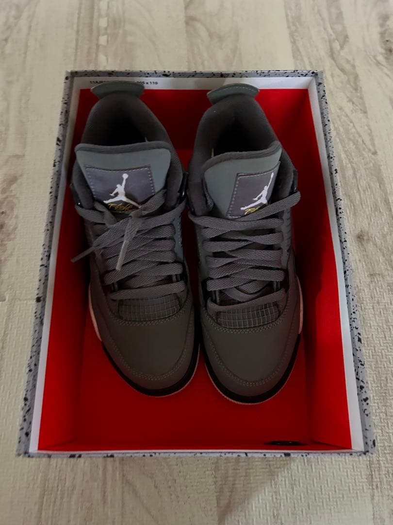 シューズ(女性用) NIKE GS AIR JORDAN 4 RETRO \"COOL GREY\"