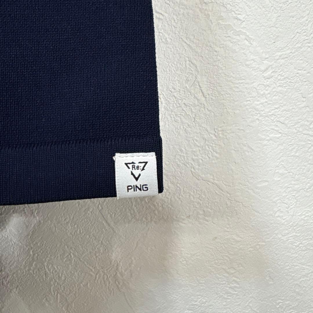 J 美品　大きいサイズ　ピン PING Mr.ジャカード ハイネック　ニット