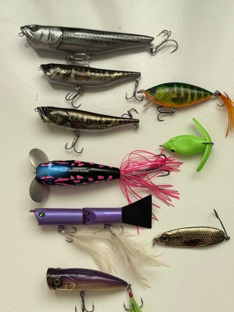 deps デプス　ハードルアー 9個セット ケース付き　マイクバシリスキーetc
