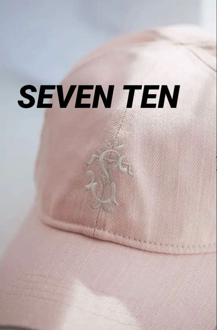 美品✨人気完売品✨セブンテン ST刺繍 ロゴキャップ ピンク pink