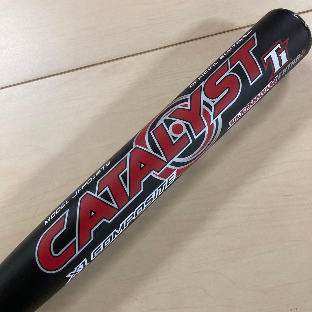 【極美品】CATALYST Ti ソフトボール バット 84cm 3号 2013