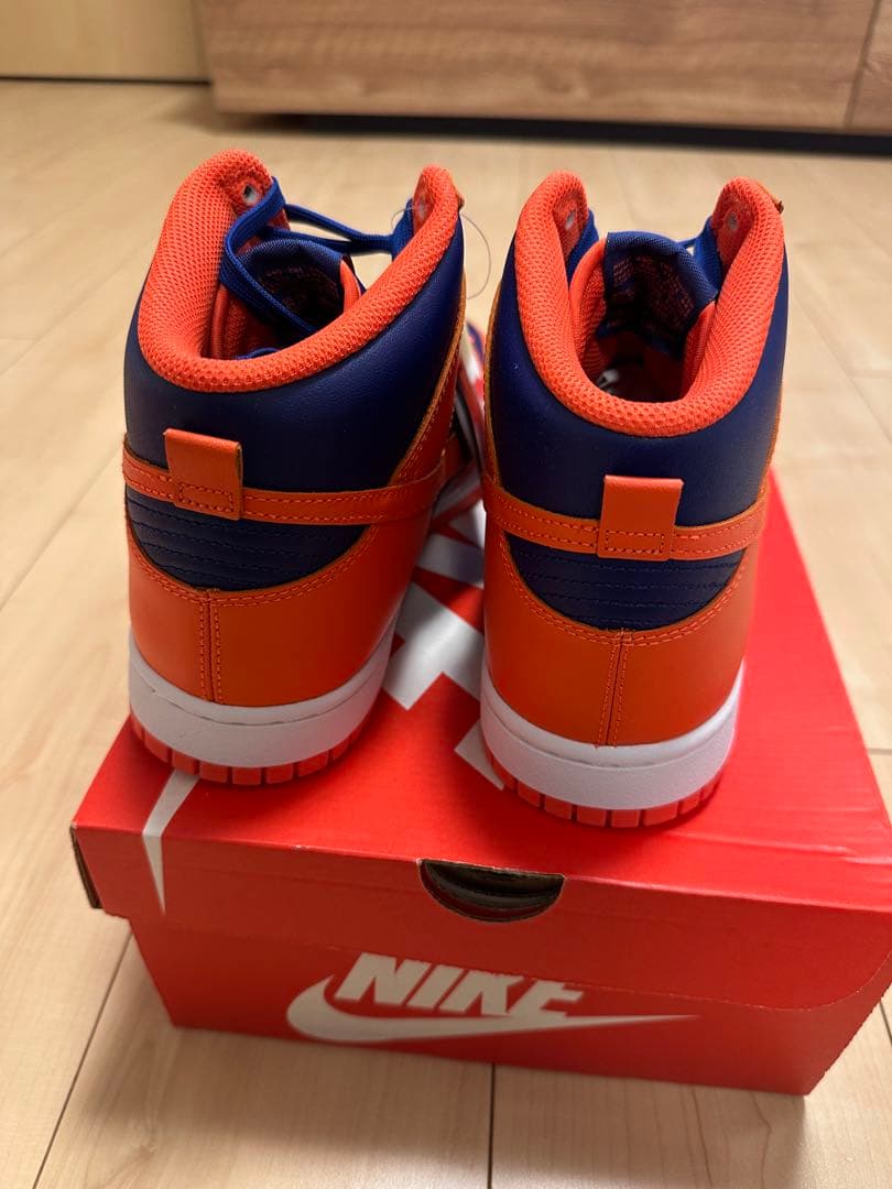 NIKE Dunk HI RETROオレンジ/ネイビー DD1399 800