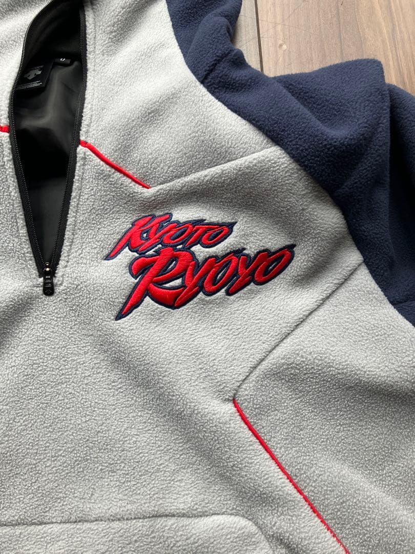 京都両洋高等学校　硬式野球部　DESCENTE フリースフードジャケット
