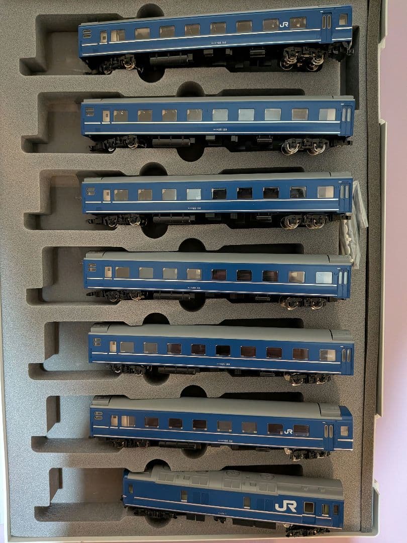 【室内灯付き】TOMIX 92818 24系25形(銀帯)7両、単品8両計15両