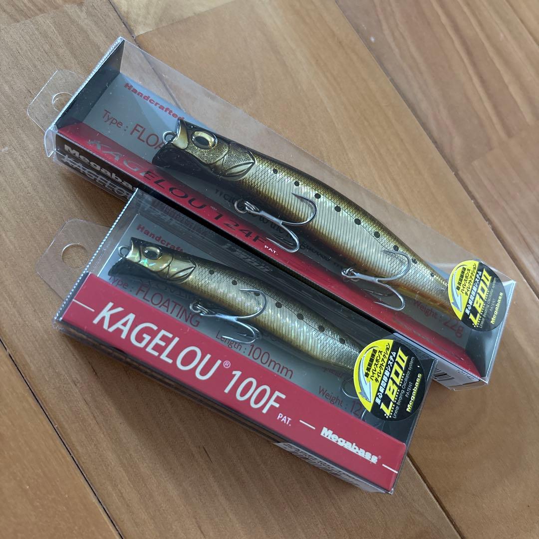 【新品】Megabass カゲロウ100F, カゲロウ124Fセット