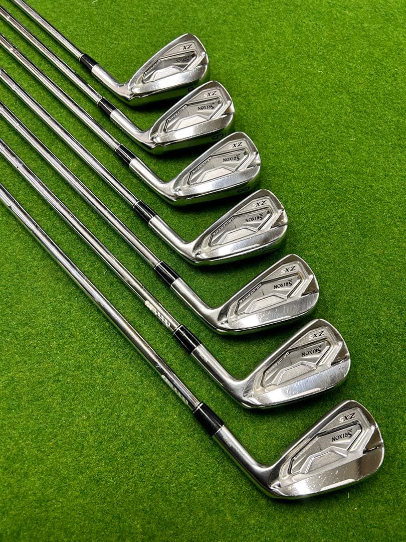 SRIXON ZX5 MKII 4〜P 7本セット　 キャディバック付き