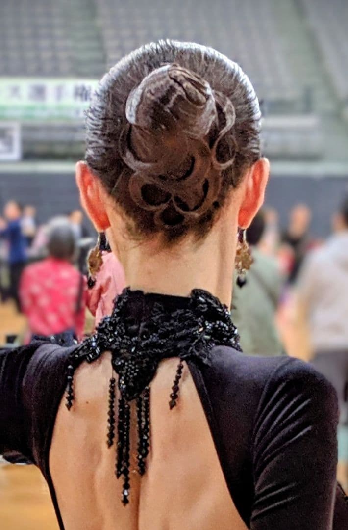 【Lilly Dance Hair】社交ダンス　ヘアアクセサリー　競技ダンス