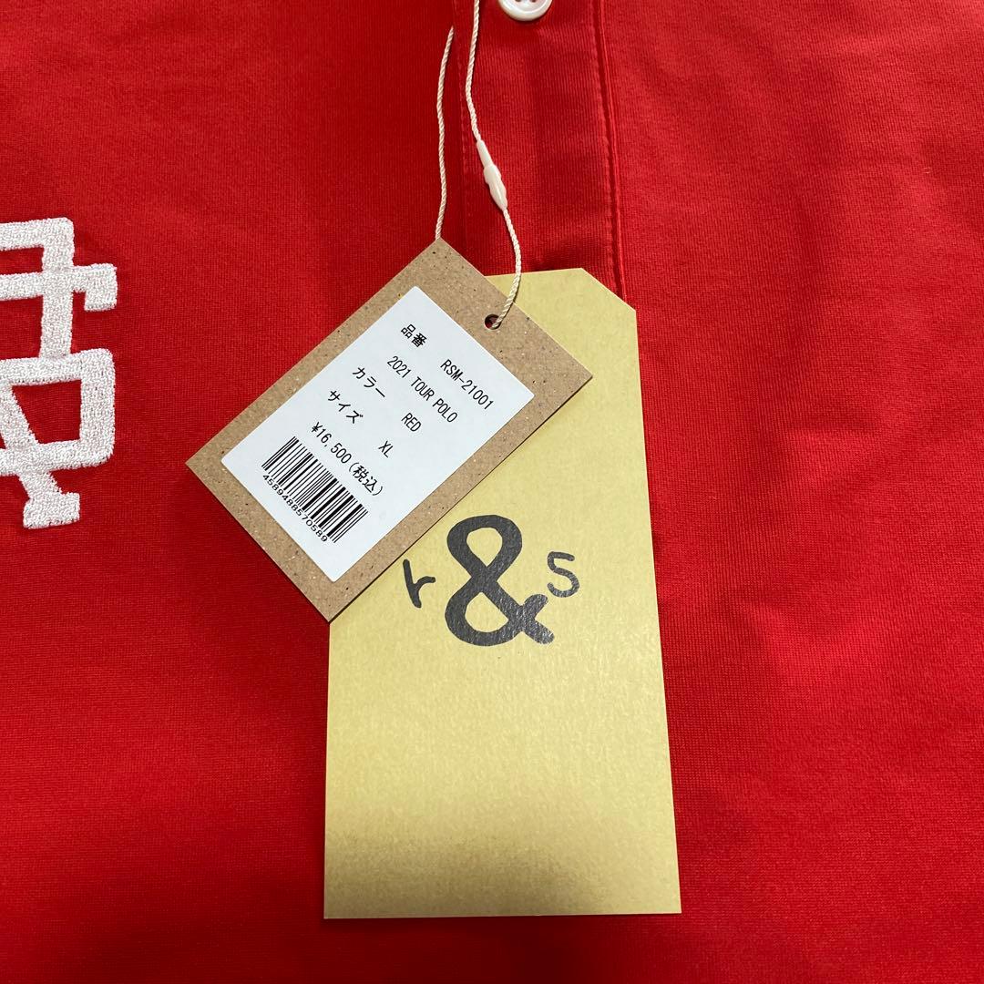 rough & swell レッドポロシャツ XL