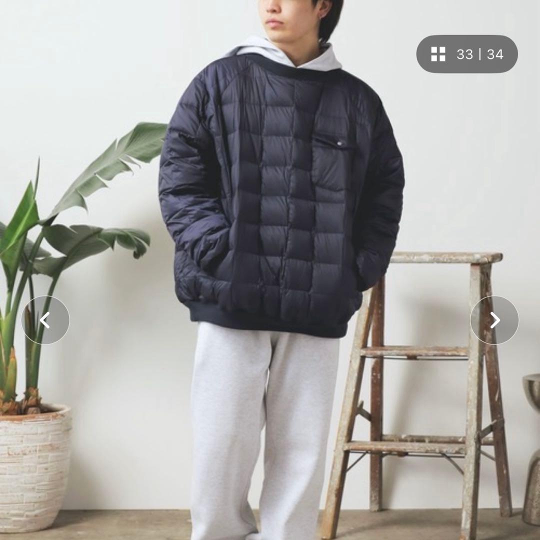 〈値下〉TAION×PENNEY'S ダウンリバーシブルゴルフジャケットネイビー