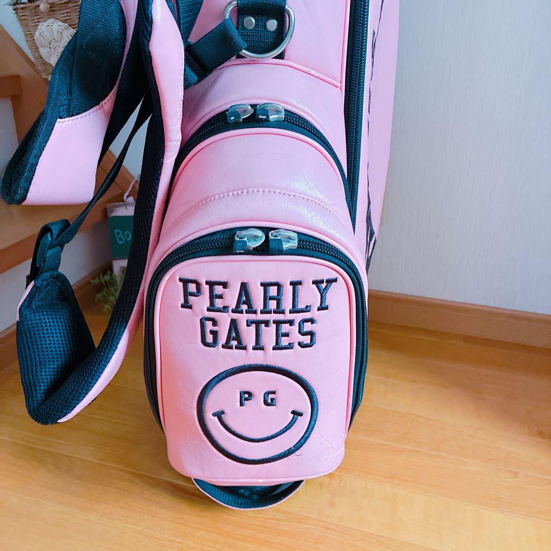 パーリーゲイツ/ PEARLYGATES☆キャディバッグ☆ ピンク ゴルフバッグ