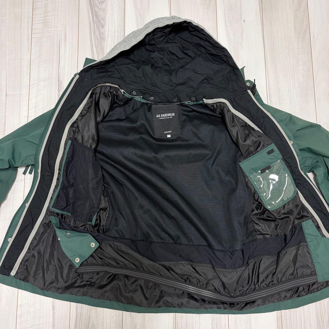 【美品】AA HARDWEAR スノボウェア M 緑 メンズ