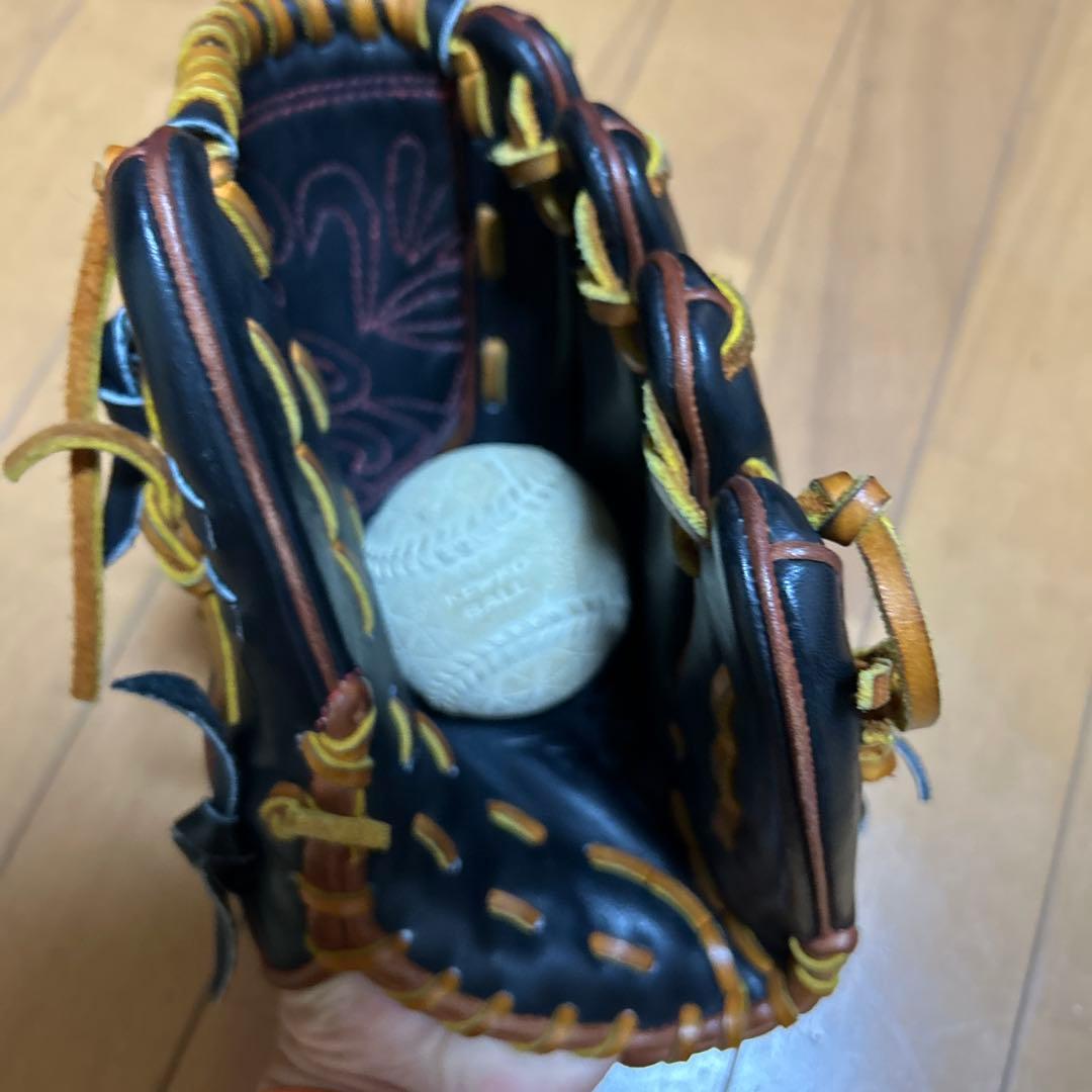 お*う様 軟式投手用　ダイバシティーブルー