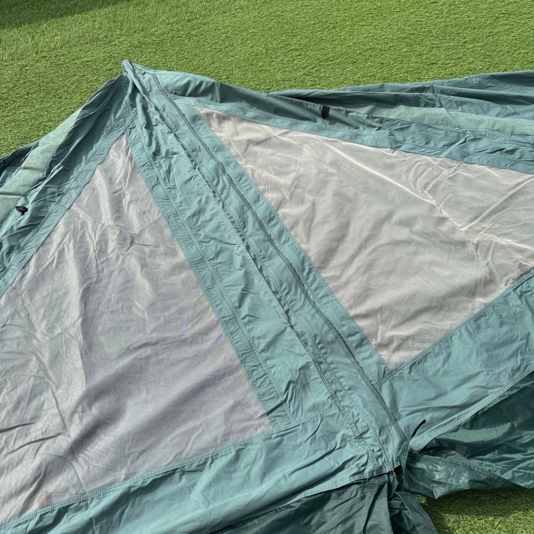 美品 サーカスTC DX専用 窓付きフロントフラップ ダックグリーン　ポール付き