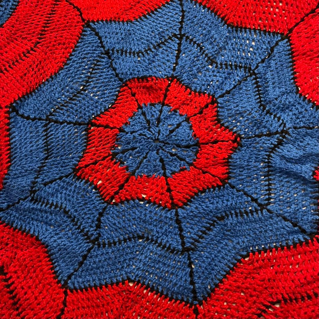 アウトドア寝具 used clothing/spider man knit blanket