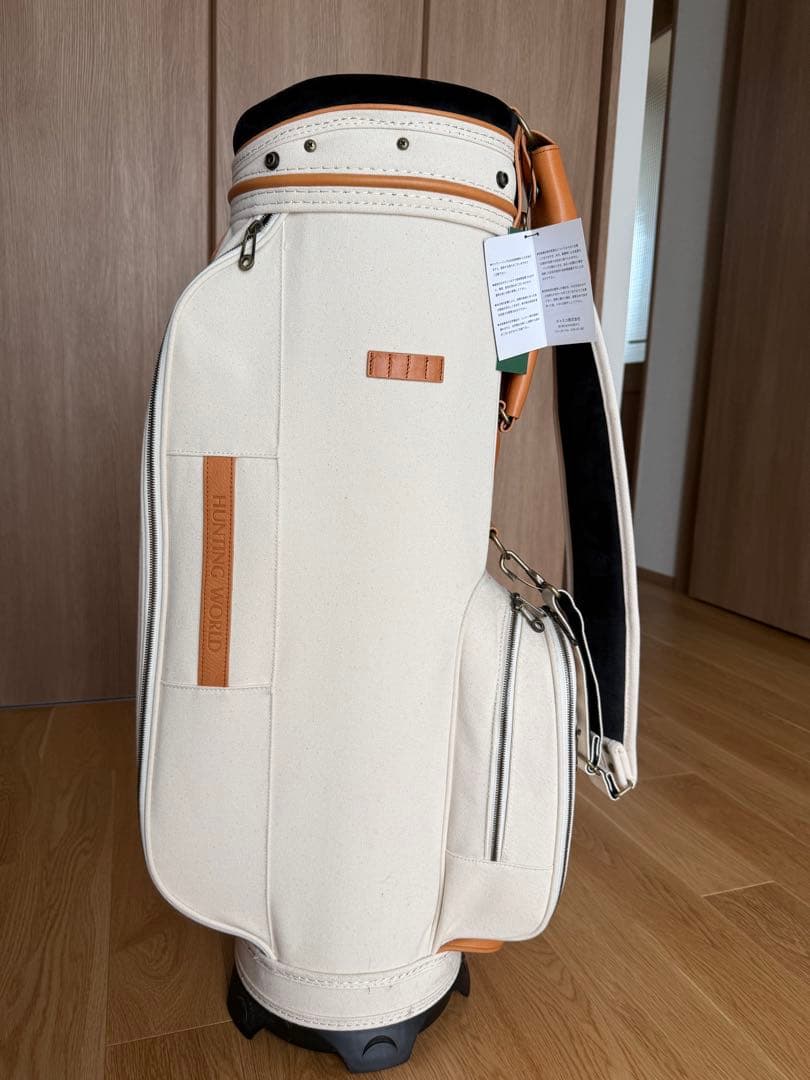 ⭐︎ハンティングワールド　帆布 キャディバッグ　ゴルフ バッグ　新品⭐︎