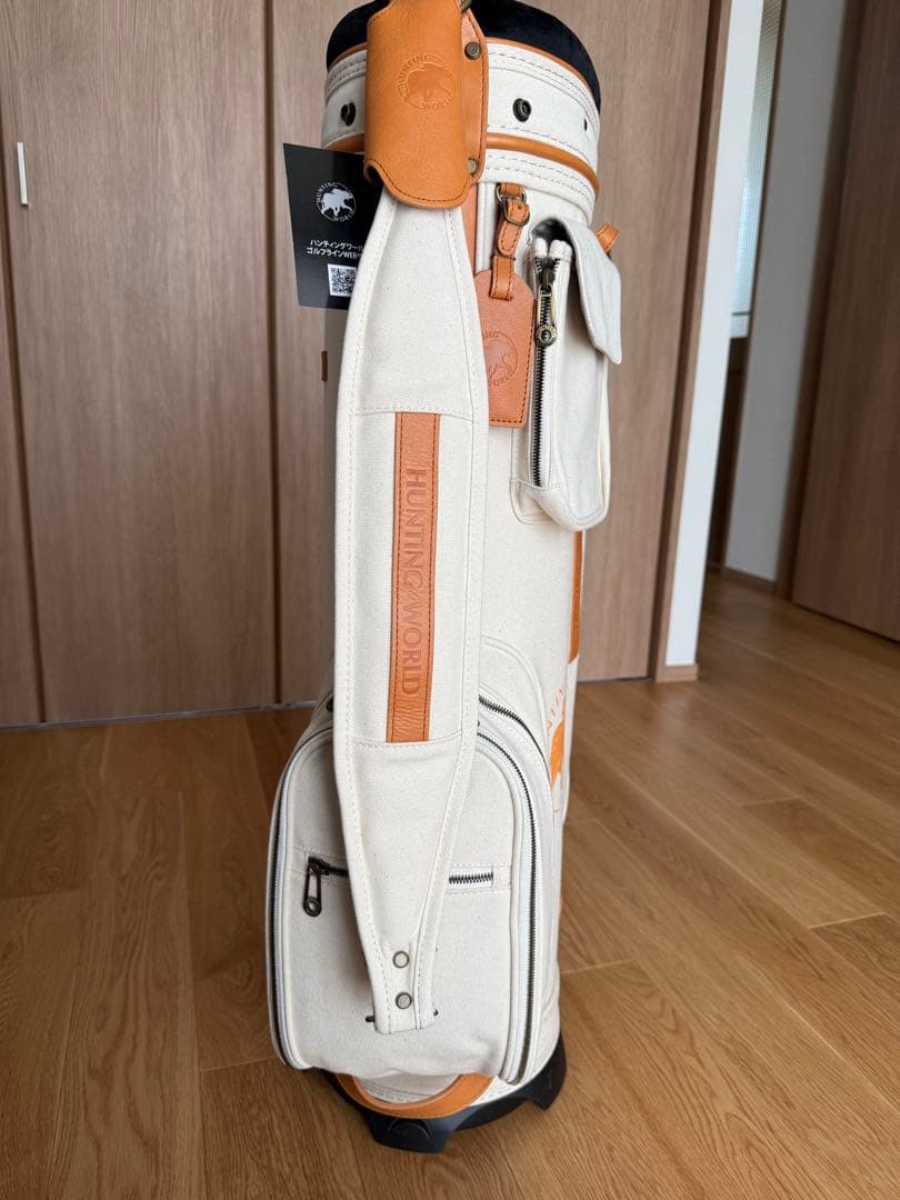 ⭐︎ハンティングワールド　帆布 キャディバッグ　ゴルフ バッグ　新品⭐︎
