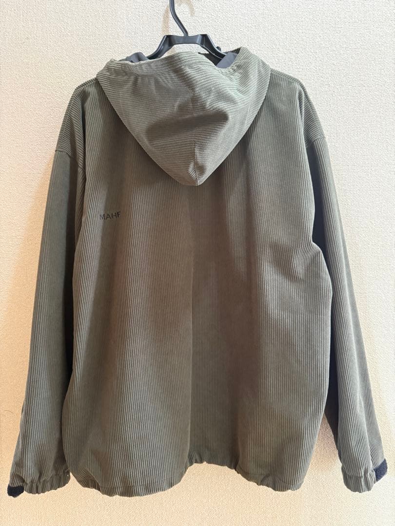 mahf コーデュロイ ハーフジッププルオーバージャケット XL