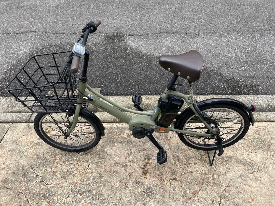 電動アシスト自転車 シティタイプ オリーブグリーン　アサヒ