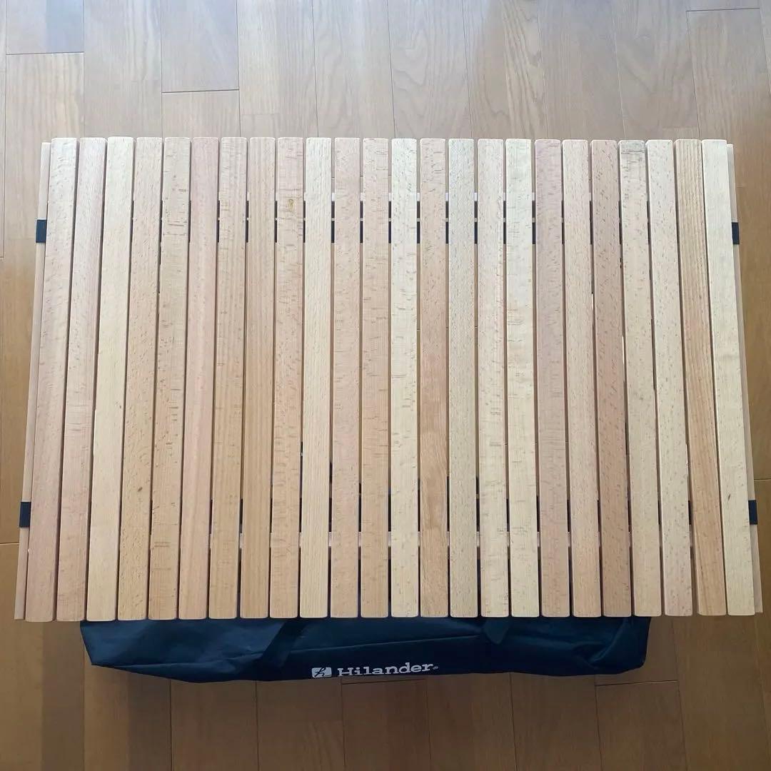 Hilander 折りたたみ木製テーブル