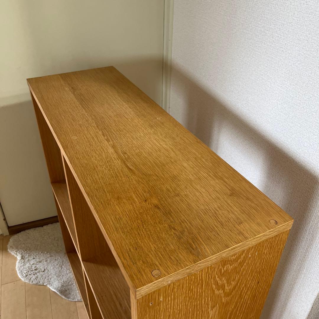 まーちゃん無印良品　スタッキングシェルフ　2×2 オーク