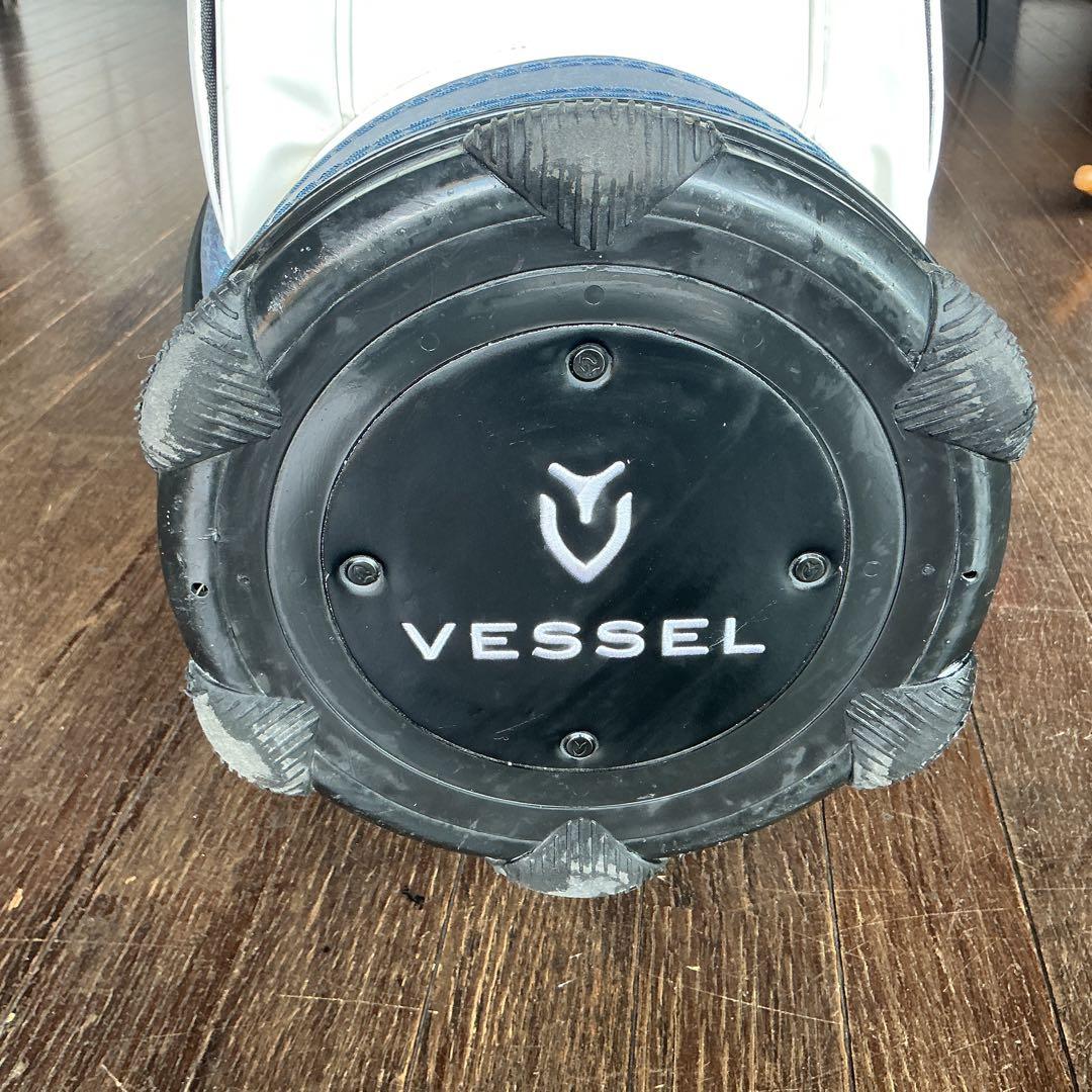Vessel キャディバッグ ネイビー/ホワイトLux7jp
