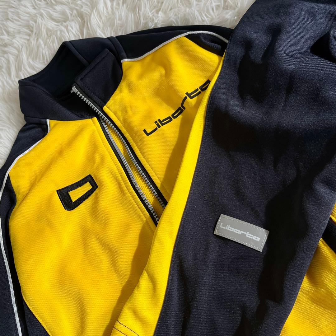 美品　Liberta ジャージ上下リベルタ130 サッカースクール　紺/黄色
