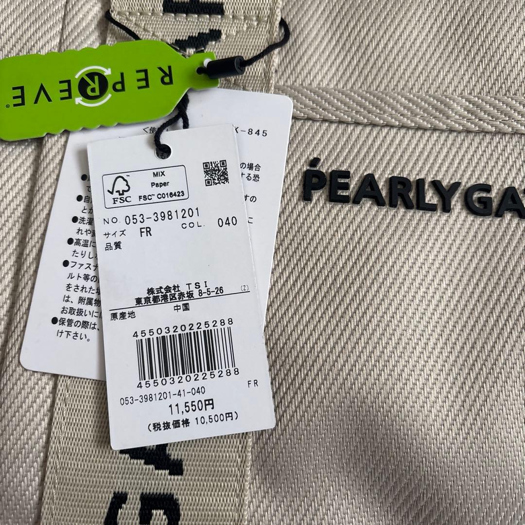 PEARLY GATES カートバッグ ベージュ