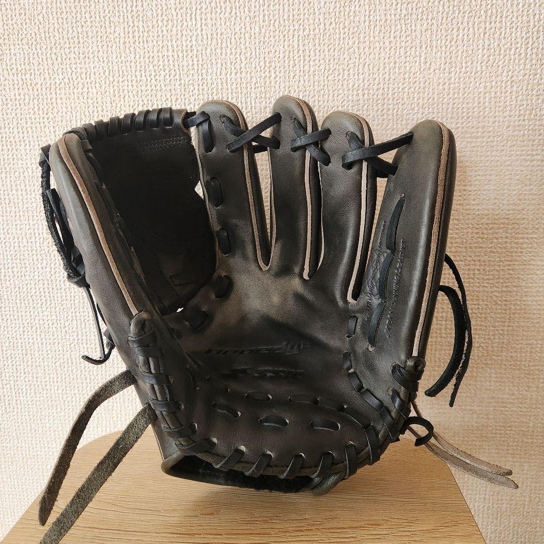 硬式野球グローブ ブラック レザー製
