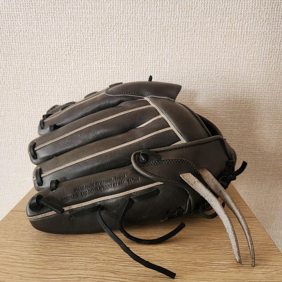 硬式野球グローブ ブラック レザー製