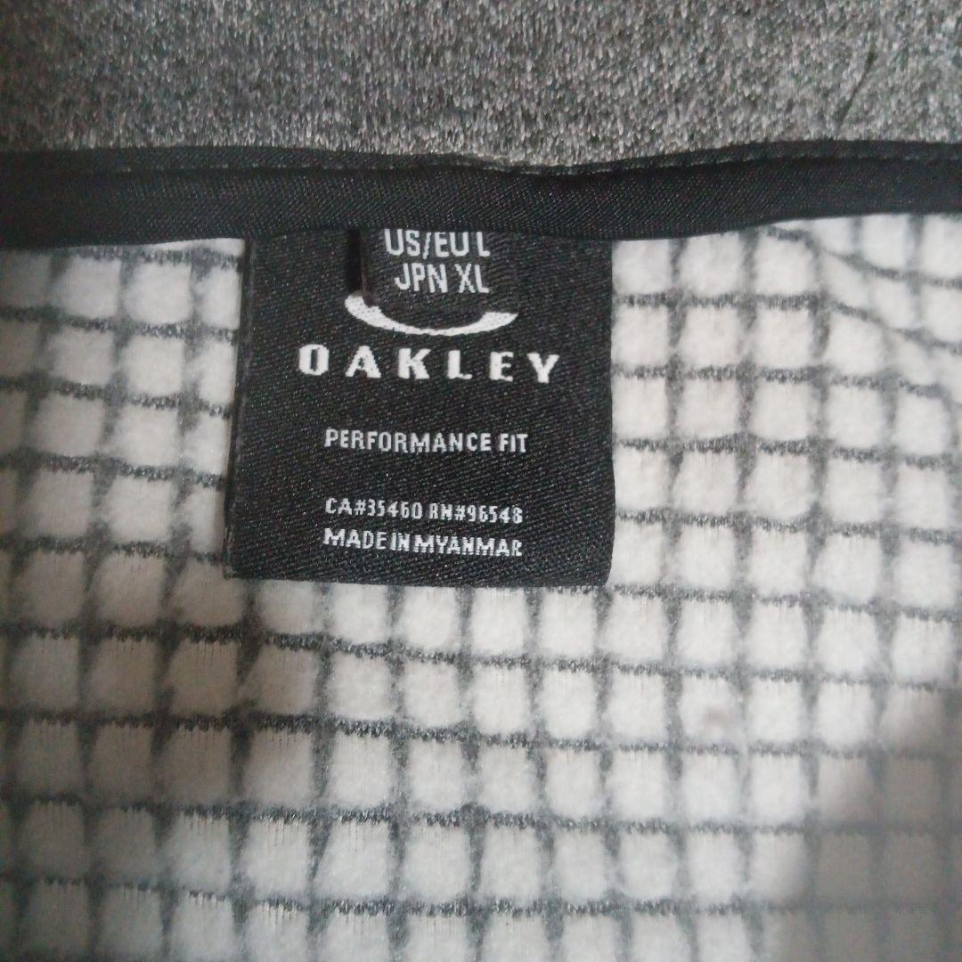 オークリー OAKLEY フード付き 裏起毛 ジャケット XL グレー ゴルフ