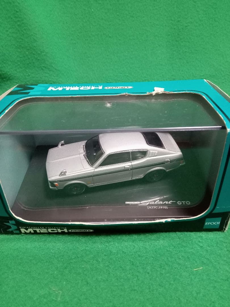 MTECH Galant GTO 1/43 スケール白、銀2台セット
