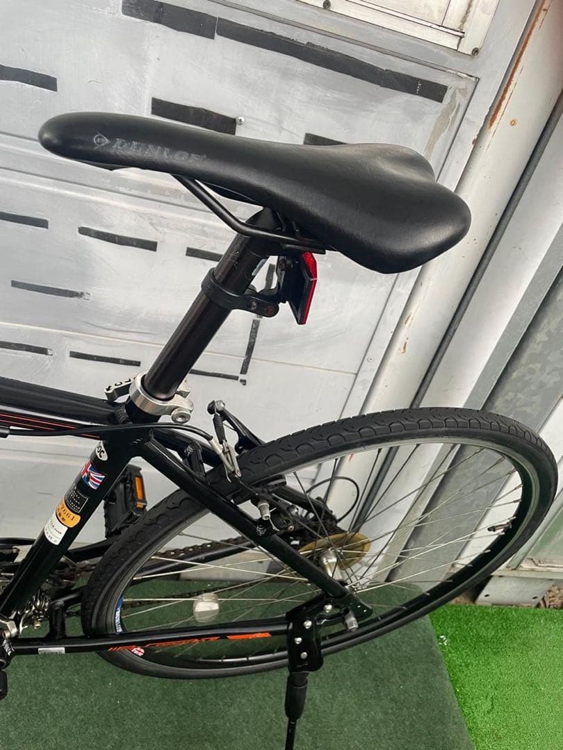DUNLOP クロスバイク 700C ブラック 通勤 通学 スポーツ自転車