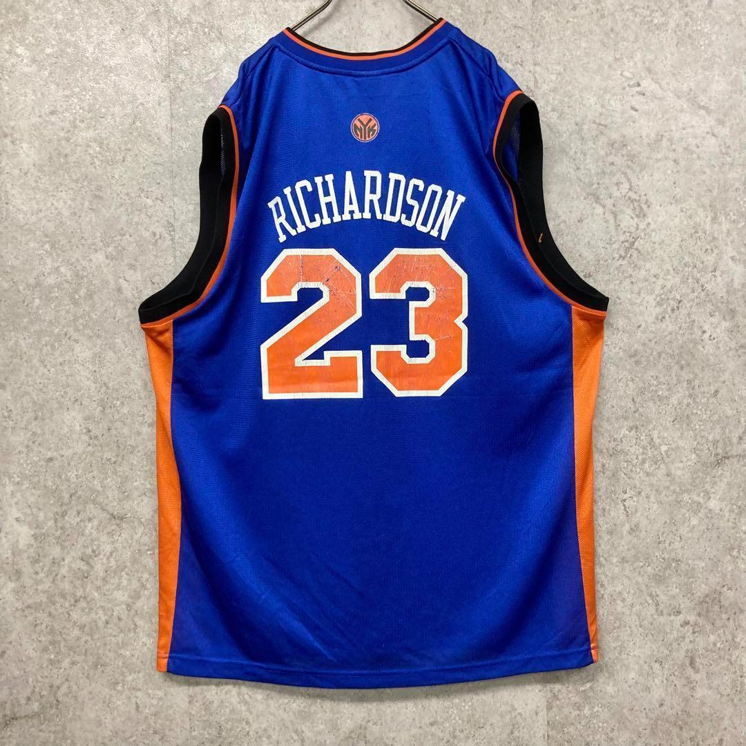 レア《リーボック》NBAニックス両面プリント タンクトップ ユニフォーム/2XL