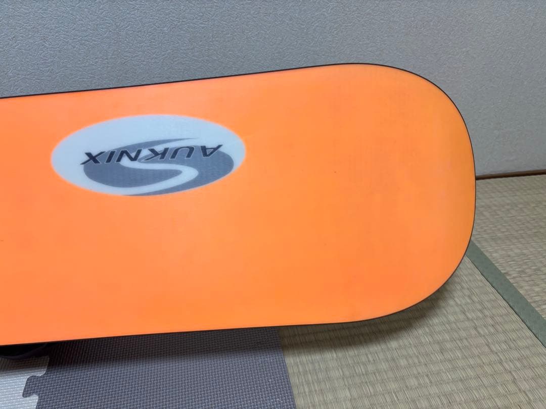 AUKNIX スノーボード セットグレーソールオレンジ約155cm