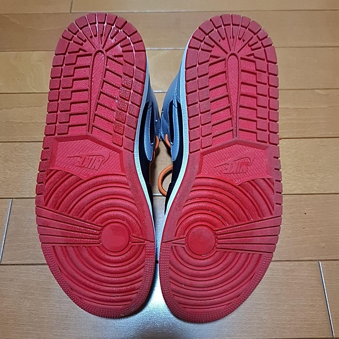 AIR JORDAN 1 MID ブラック/セメントグレー/ファイアレッド7.5