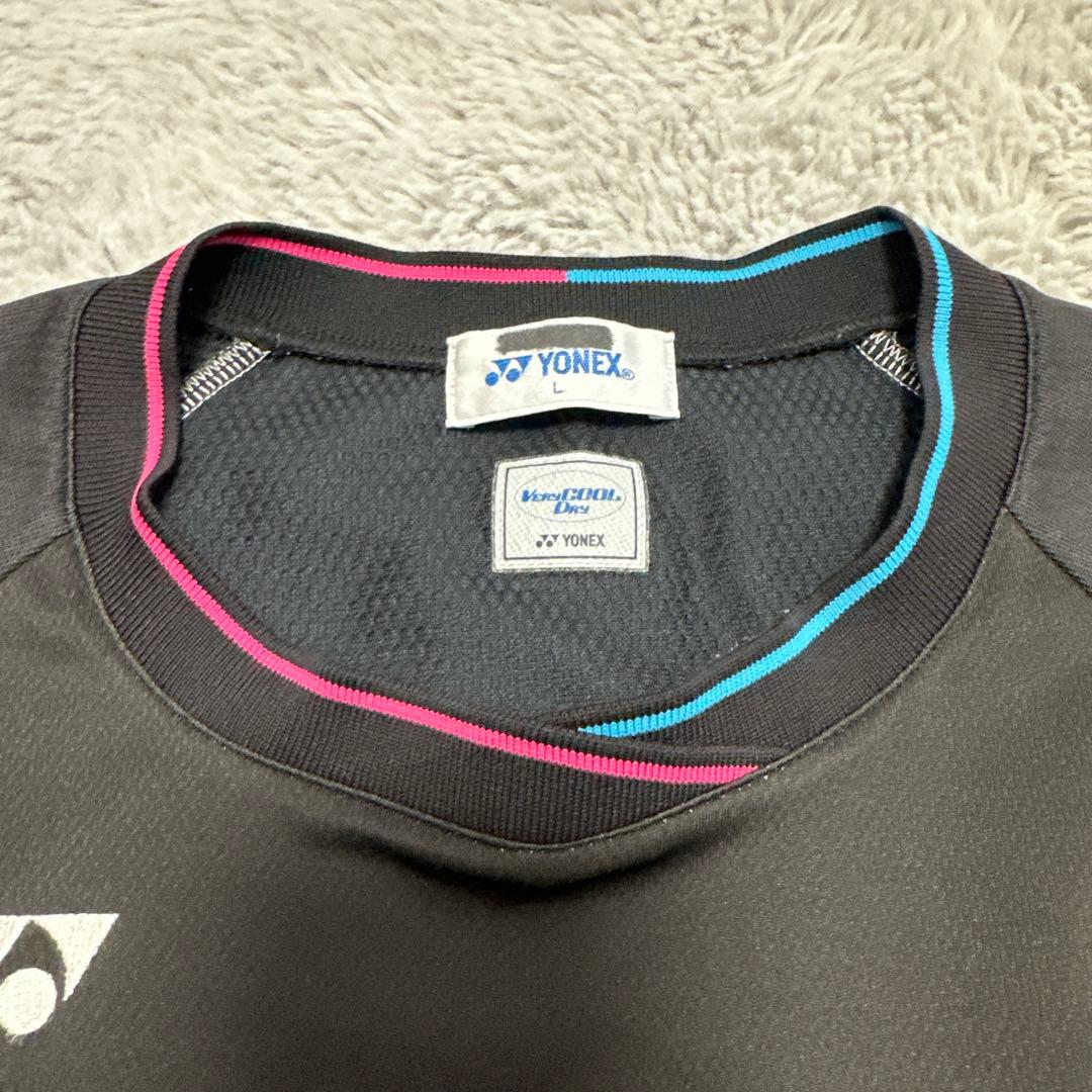 YONEX ゲームシャツレディース Lサイズ 黒/多色