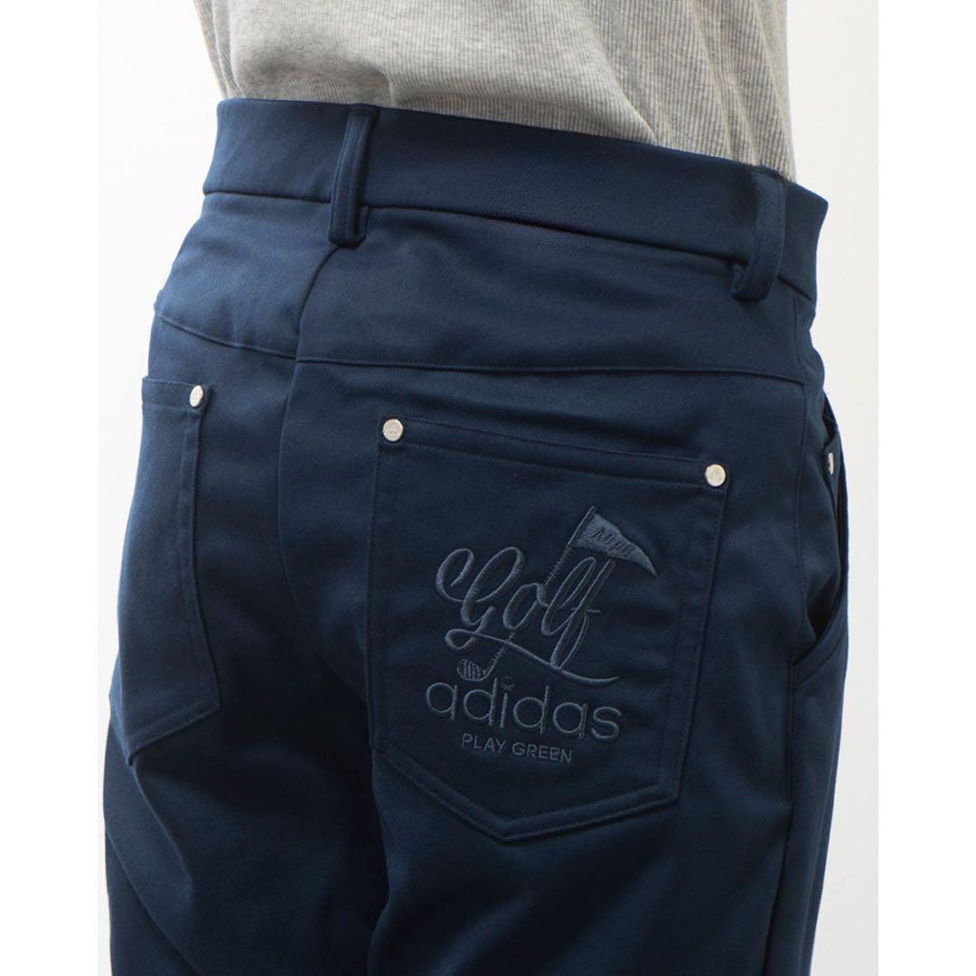 79 M 新品 adidas アディダス ゴルフパンツ 撥水 テーパード メンズ