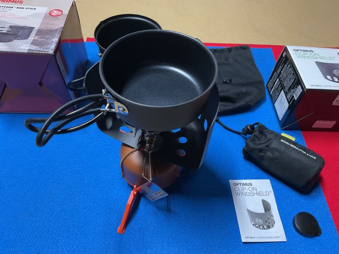 SOTOMicroレギュレートストーブ美品&PRIMUSダブルクッカー美品OD付