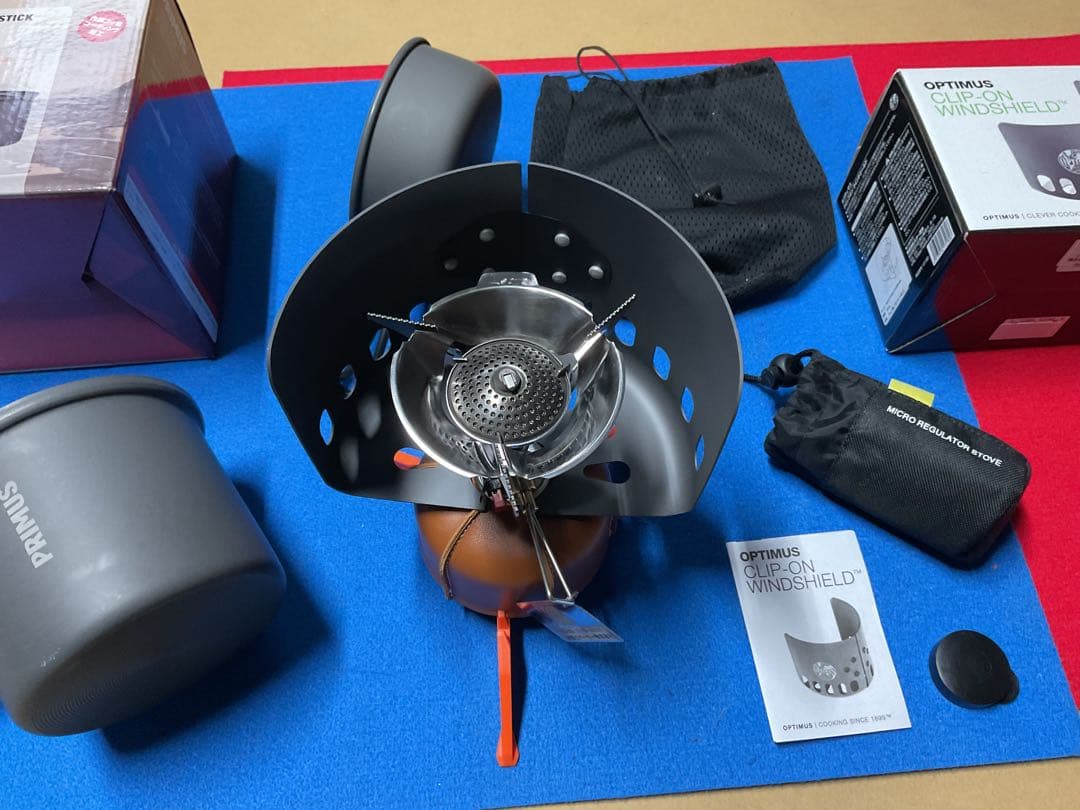 SOTOMicroレギュレートストーブ美品&PRIMUSダブルクッカー美品OD付