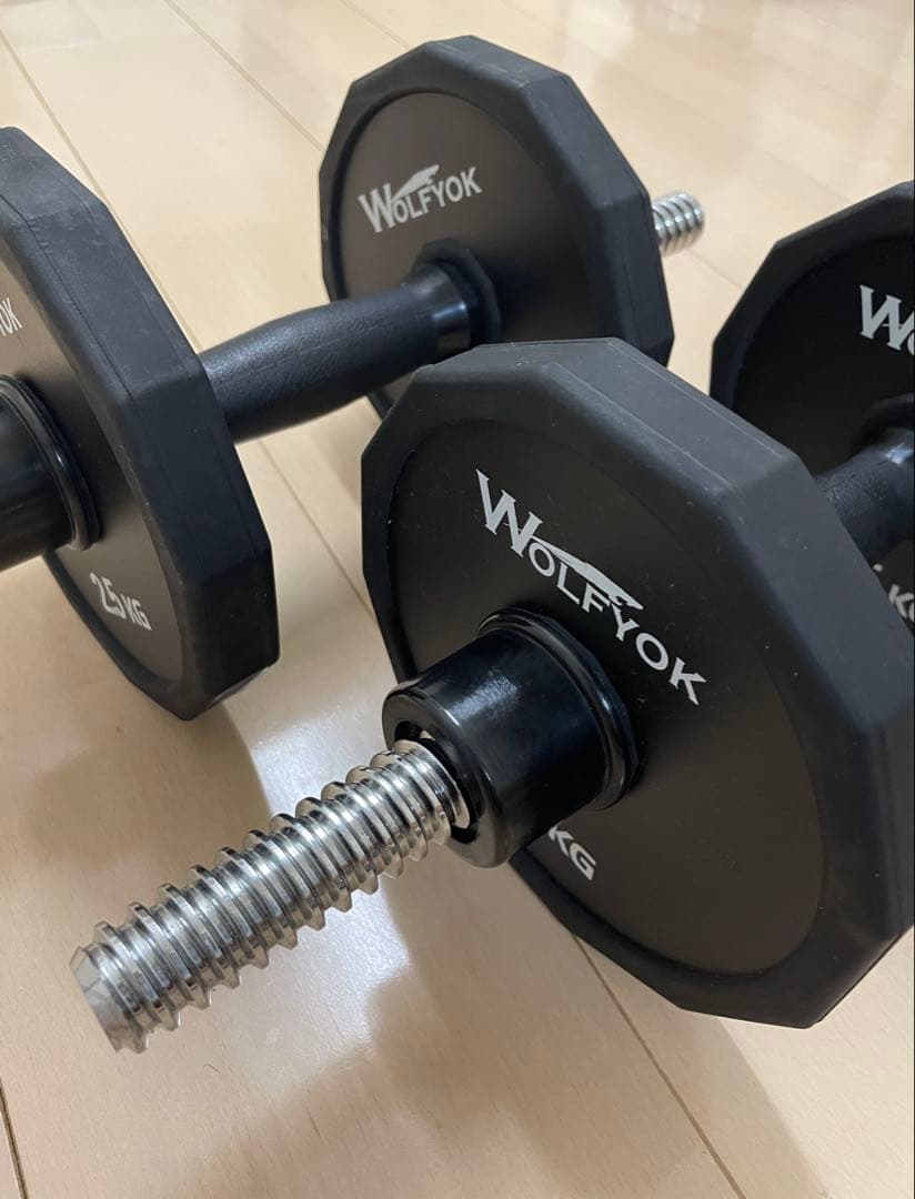 【けいポン】【Wolfyok（ウルフヨック）】ダンベル 可変式 40kg