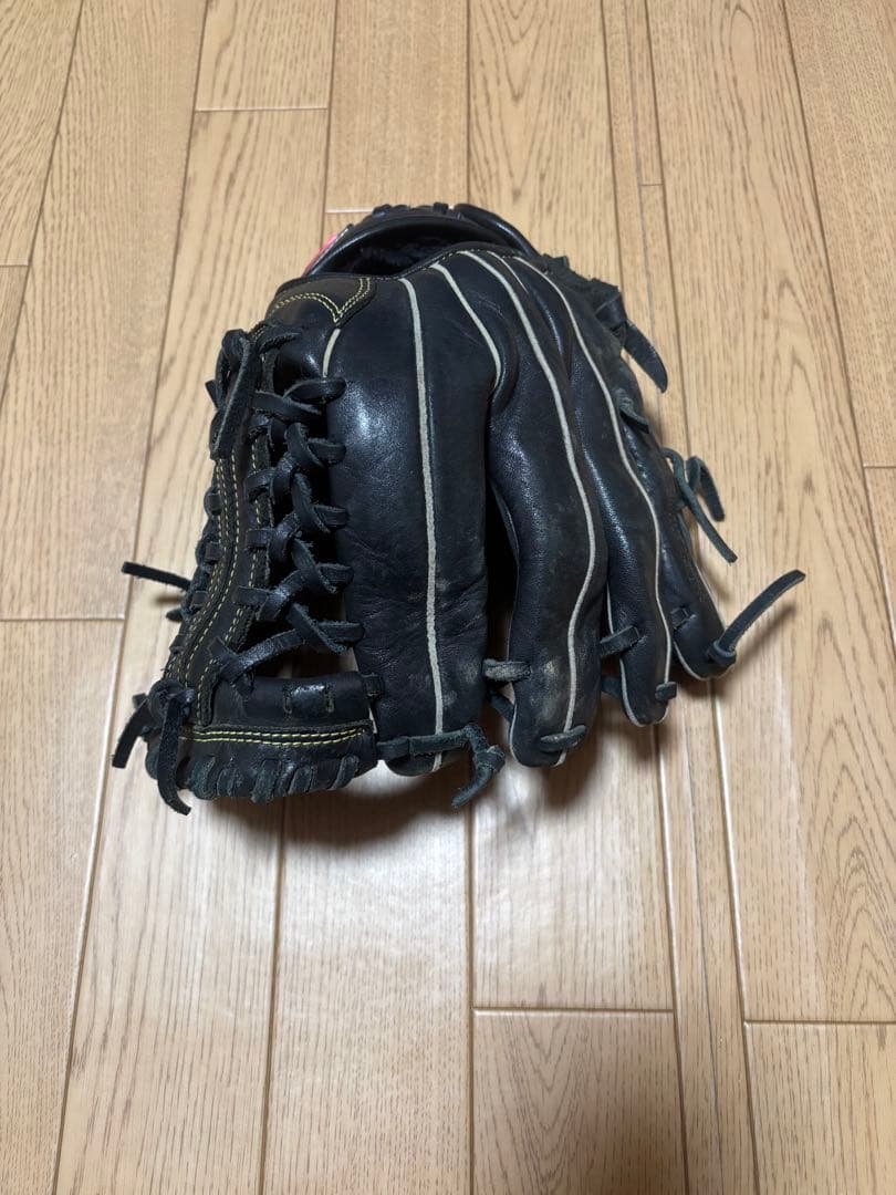 ミズノ 軟式グローブ 黒 右投げ用